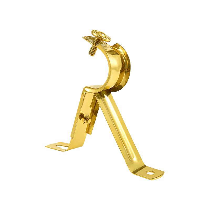 Varão de cortina com adesivo dourado