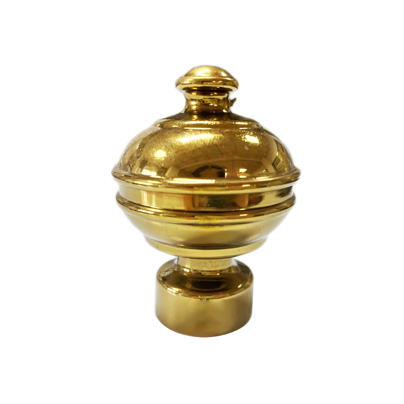 Varão de cortina com adesivo dourado de titânio